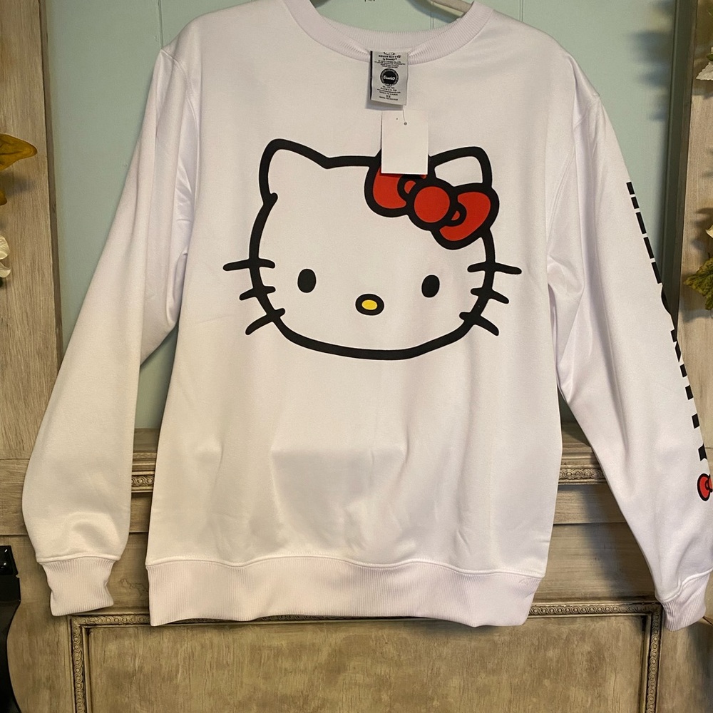 NWT Sanrio Hello Kitty White Sweatshirt XS